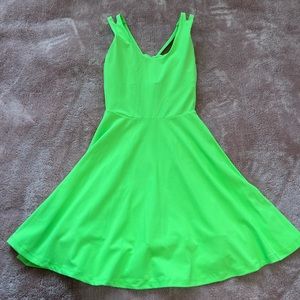 Neon green Fabletics dress